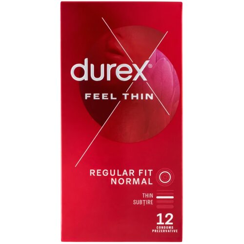 Durex Feel Thin - kondomi realističnog osjećaja (12 kom) Slike