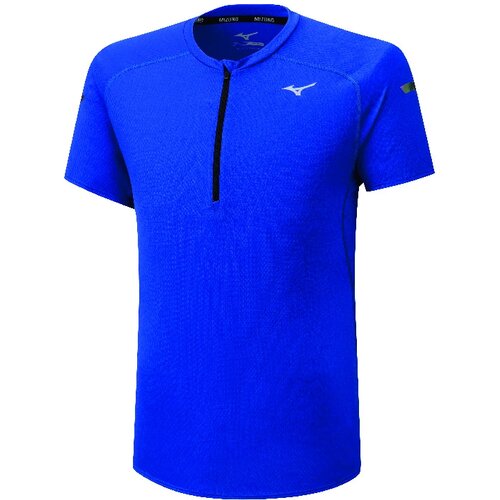 Mizuno Men&amp;#039;s T-shirt Solarcut ER Trail HZ Tee blue, M Slike