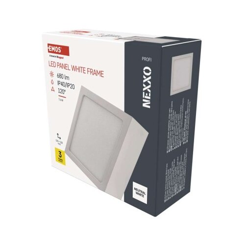  LED svetilo nadometno NEXXO, kvadratno, belo, 7,6W,Nevtralna bela Cene