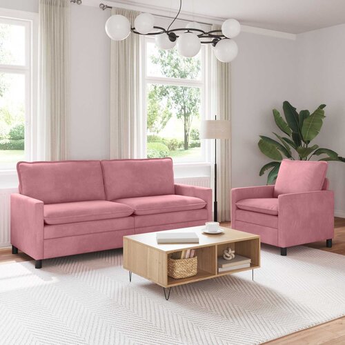  Set sofe 2 pcs Ružičasta Bar&scaron;un Cijene