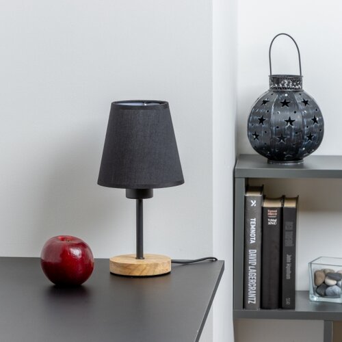  Brilagi - Stona lampa NUBILA WOOD 1xE27/25W/230V hrast/crna Slike