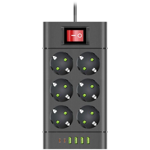  Razvodnik sa 6 mesta 2m 1.5mm2+pr. 4xUSB+2xtip C Slike