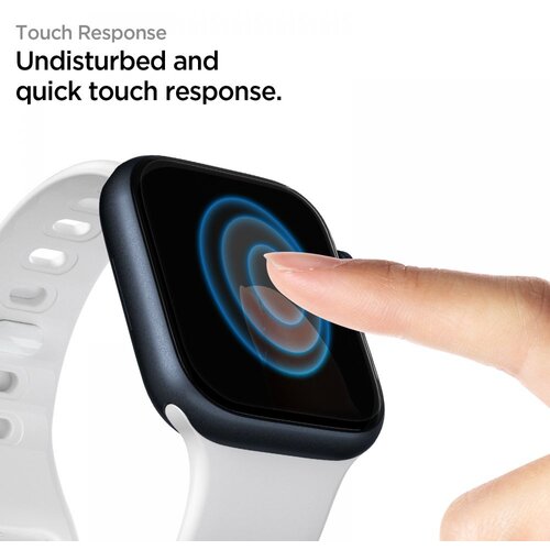 Spigen Neo Flex (3 kosi) - Apple Watch 4 / 5 / 6 / SE / 7 / 8 (44 mm / 45 mm) - prozoren Slike