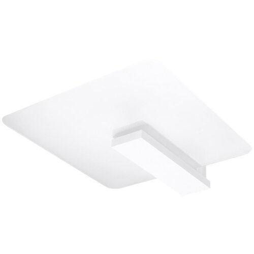 Nice Lamps bela stropna svetilka s steklenim senčnikom 40x47.5 cm parola – Cene
