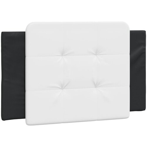 Maison Chic posteljno vzglavje - vzglavna omarica - vzglavna stranica bela in črna 80 cm umetno usnje, (21704086) Slike