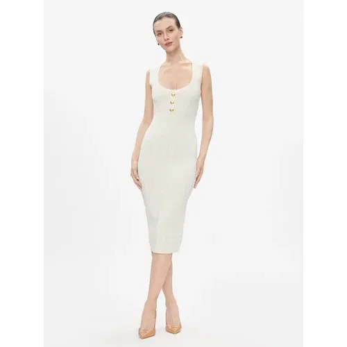 Elisabetta Franchi Pletena obleka AM-55Z-41E2-V460 Modra Slim Fit