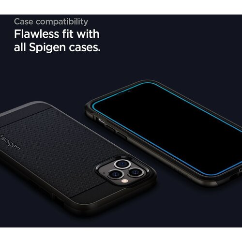 Spigen KALJENO STAKLO GLASS FC ZA IPHONE 12 PRO MAX CRNO Slike