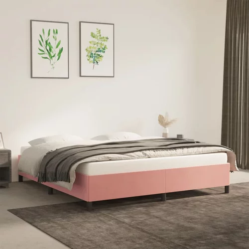  za krevet ružičasti 160x200 cm baršunasti