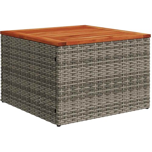  5-dijelni set vrtnih sofa od poliratana s jastucima sivi Slike