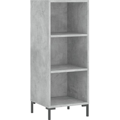  Visoka komoda siva betona 34,5x34x180 cm od konstruiranog drva Slike