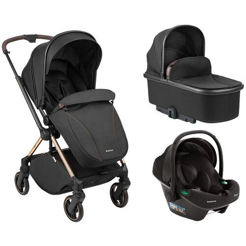 Kikka Boo kolica lanah 3in1 set sa auto sedištem i-prime i-size i tvrdom korpom black Cene