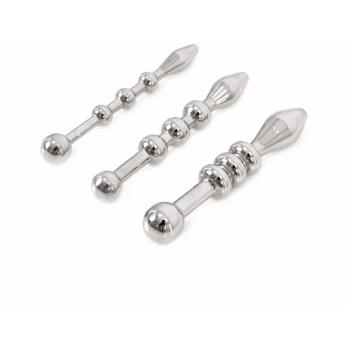 Kiotos Steel Urethral Trainer Kit 3 Solid Beads Penisplugs