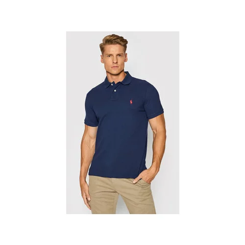 Polo Ralph Lauren Polo majica Core Replen 710782592 Mornarsko modra Custom Slim Fit