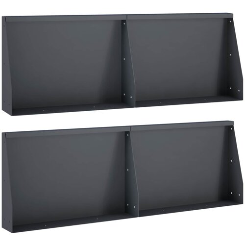  Zid za zadržavanje 4 kom. 60 x 12 x 30 cm Čelik Antracit Cijene