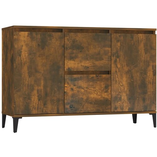 Maison Chic Komoda - Predalnik dimljeni hrast 104x35x70 cm konstruiran les, (21718212) Slike
