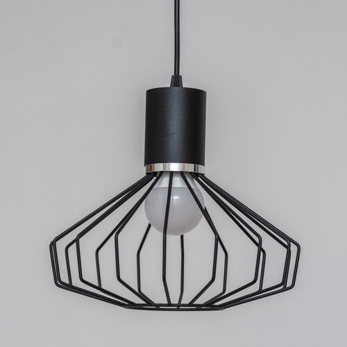  Visilica na sajli SOLANO 3xE27/15W/230V crna/sjajni hrom Slike