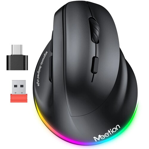 MeeTion Ergonomski punjivi bežični bluetooth mi&scaron; za de&scaron;njake BTM010R crni Cijene