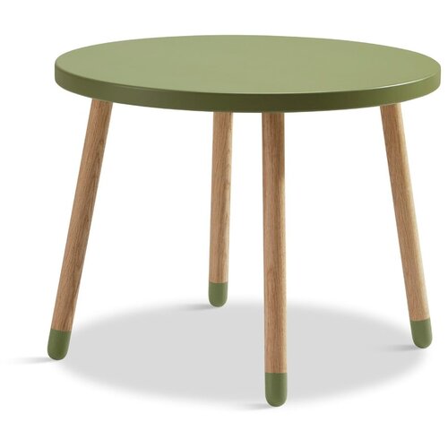 Flexa Zelena otroška miza Dots, ø 60 cm Cene