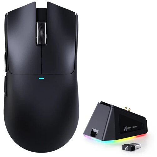 Attack Shark bežični gaming miš X11 PAW3311/22000 dpi/trimode/black + charging dock Cene