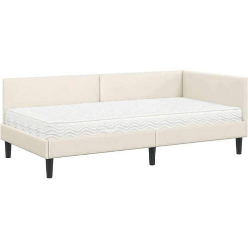  Kutni krevetni okvir s madracem Ostalo 2 pcs Krema Bar&amp;scaron;un Slike