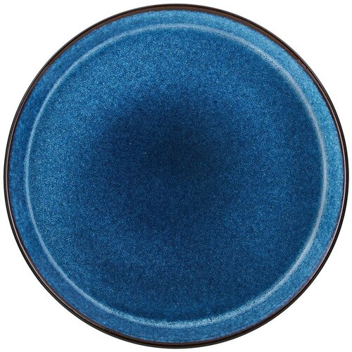  Crni/plavi tanjur od kamenine ø 27 cm Dark Blue/Black – Cene