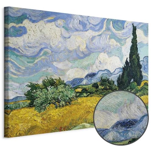  Slika - Vincent Van Gogh &ndash; Wheat Field with Cypresses 90x60 Premium Print Cijene