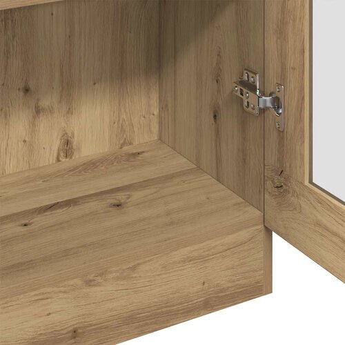  Visoka ploča Artisan hrast 82,5x30,5x185 cm izrađeno drvo Slike