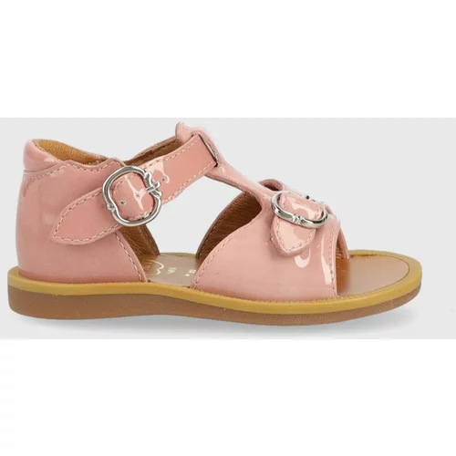 Pom d'Api Dječje kožne sandale boja: ružičasta