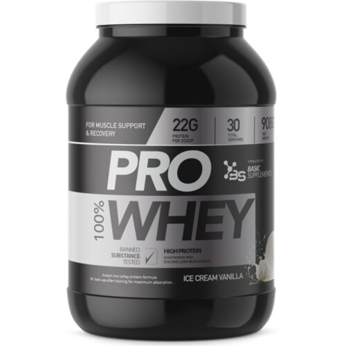 Basic Supplements 100% PRO WHEY 908GR - Ice Cream Vanilla Cene