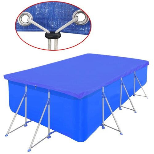 vidaXL Pokrivalo za bazen PE pravokotno 90 g/m2 400 x 207 cm Cene