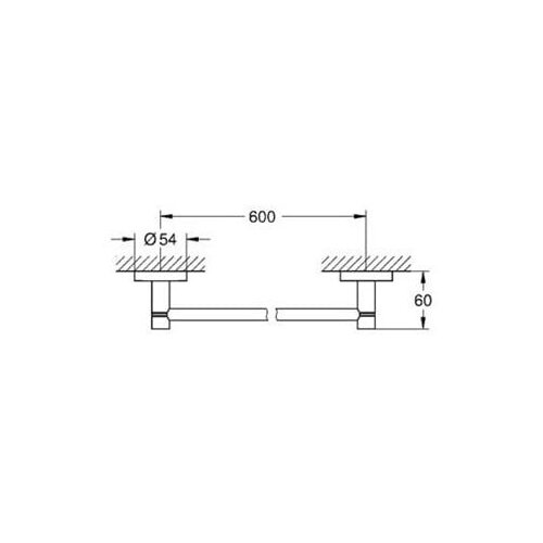 Grohe držalo za brisače essentials (40366GN1) Slike