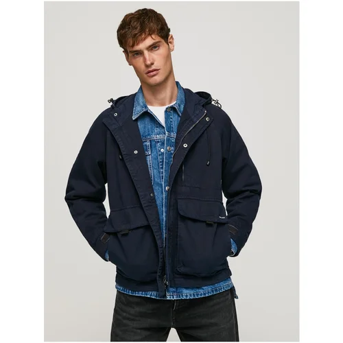 Pepe Jeans Dark Blue Men's Lightweight Jacket Joshua - Men's