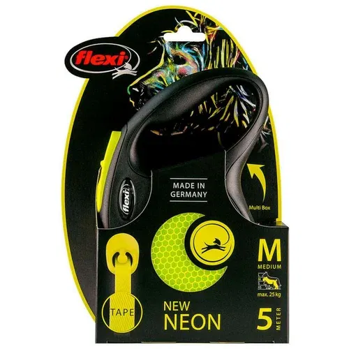Flexi Povodac New Neon ružičasti, 5 m - S: do 15 kg