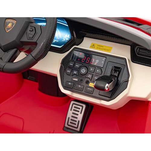  Licencirani auto na akumumulator Lamborghini SIAN 4x100W - dvosjed - crveni Slike