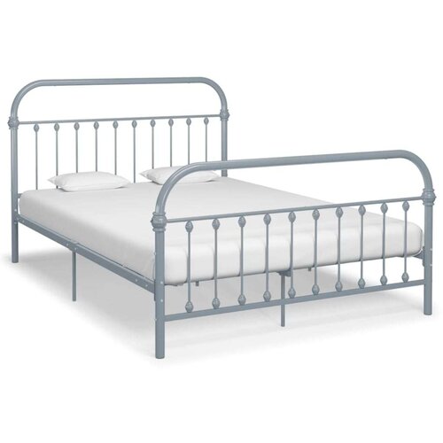  Za krevet sivi metalni 160 x 200 cm Slike