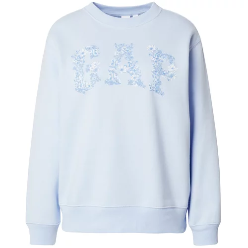 GAP Sweater majica 'HERITAGE' nebesko plava / svijetloplava / prljavo bijela