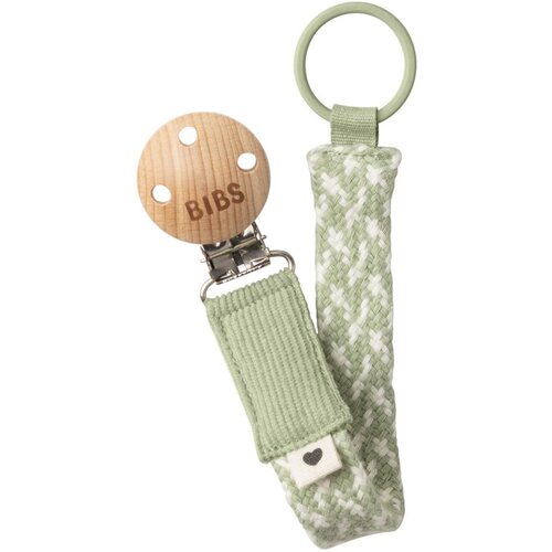 Bibs Paci Braid kopča za dudu Sage / Ivory 1 kom Slike