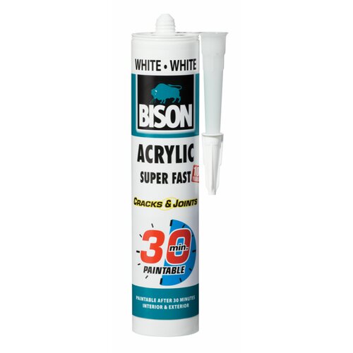 Bison acrylic 30 min white 300 ml super fast 144320 Slike