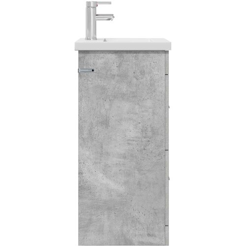 Kupaonski umivaonik s sudoperom Betonska siva 42 x 40 x 84,5 cm Slike