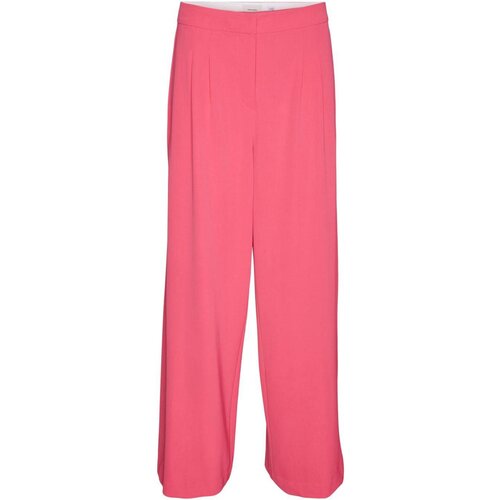 Vero_Moda Lahkotne hlače & Harem hlače Vmcharity Mw Super Wide Adj Waist 10304781 Rdeča Cene