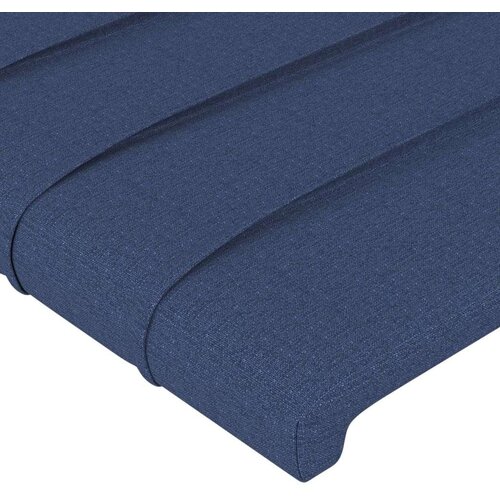  Uzglavlje plavo 200x5x118/128 cm od tkanine Slike