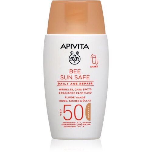 Apivita Bee Sun Safe Daily Age Repair Tinted Fluid SPF50 za&scaron;titna krema za toniranje SPF 50 50 ml Cijene