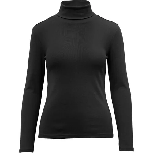 s.Oliver RL T-SHIRT LONG SLEEVE POLO NECK NOOS Majica s dugim rukavima, crna, veličina