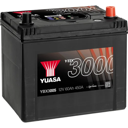 Yuasa SMF YBX3005 avtomobilska baterija 60 Ah T1 Uporaba celic 0, (20426687)