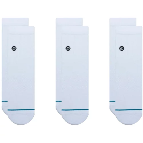 Stance Čarape Icon Quarter 3-pack boja: bijela, A356A21IQP-WHT