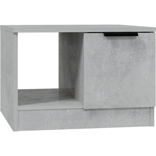 Maison Chic Klubska mizica - kavna mizica - Nizka mizica betonsko siva 50x50x36 cm konstruiran les, (21753549) Slike