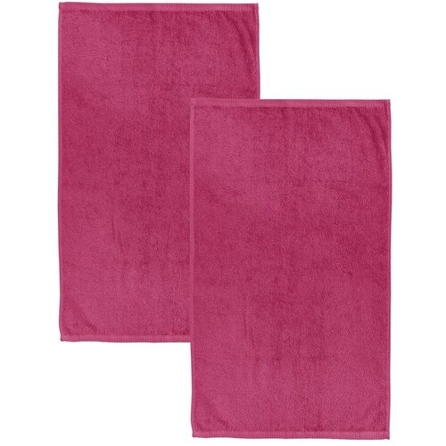 Catherine Lansfield Tamno ružičasti brzosušeći/od frotira pamučni ručnici u setu 2 kom 90x140 cm Quick Dry – Cijene