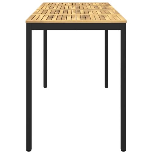  Stol za bar u vrtu NAARDEN Bijela i crna 196 x 80 5 x 105 cm - Bijela i crna 196 x 80 5 x 105 cm Slike