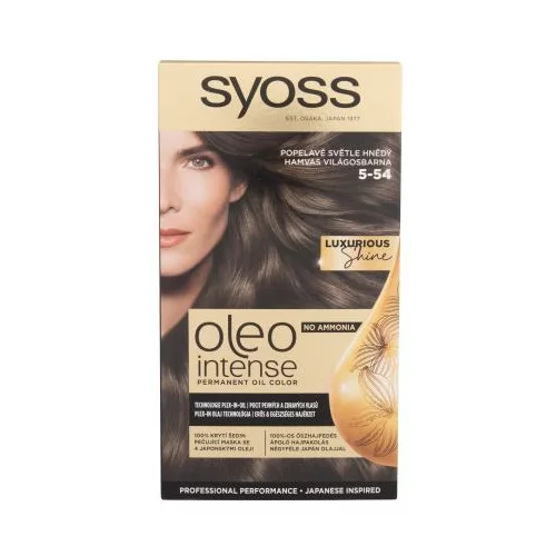 Syoss Oleo Intense Permanent Oil Color boja za kosu obojena kosa 50 ml Nijansa 5-54 ash light brown za ženske POKR