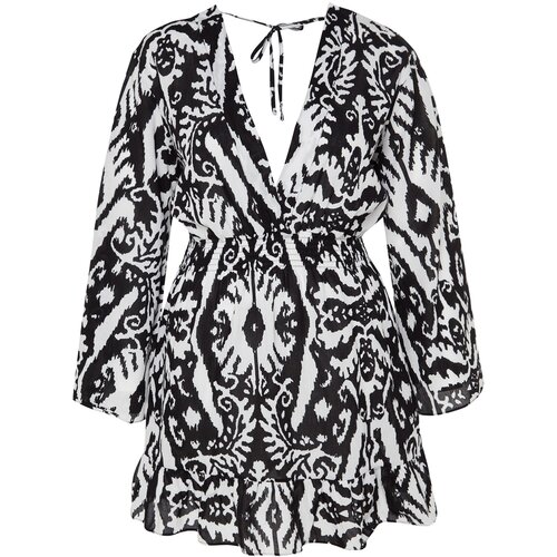 Trendyol Curve Plus Size Dress - Black - Skater Slike